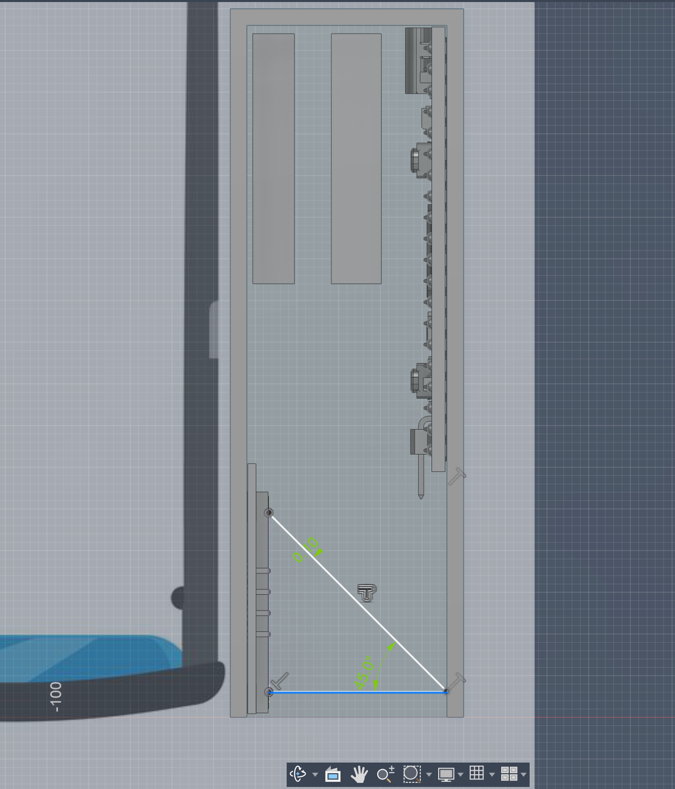 Updated CAD with mirror