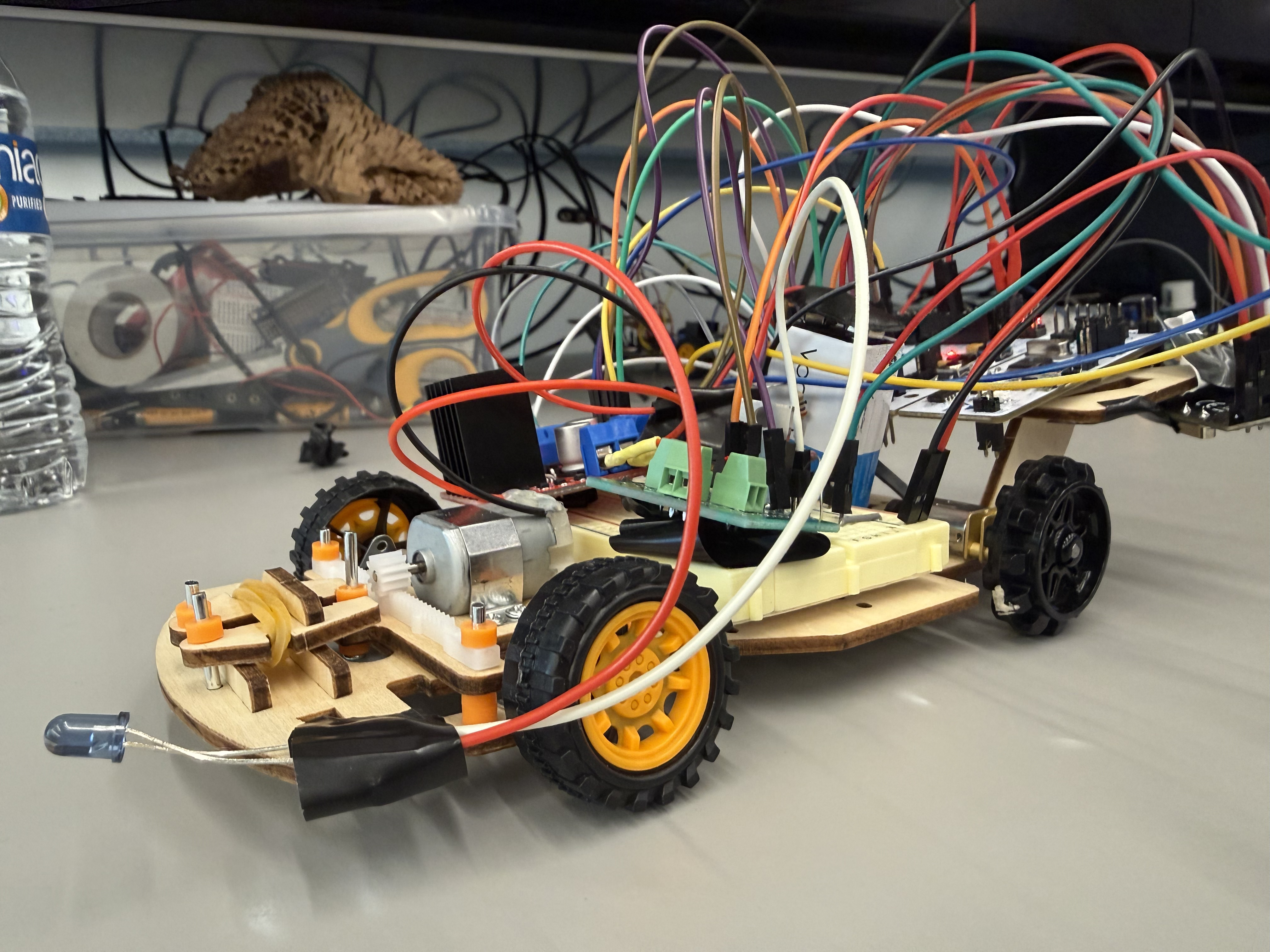 Side view of the car