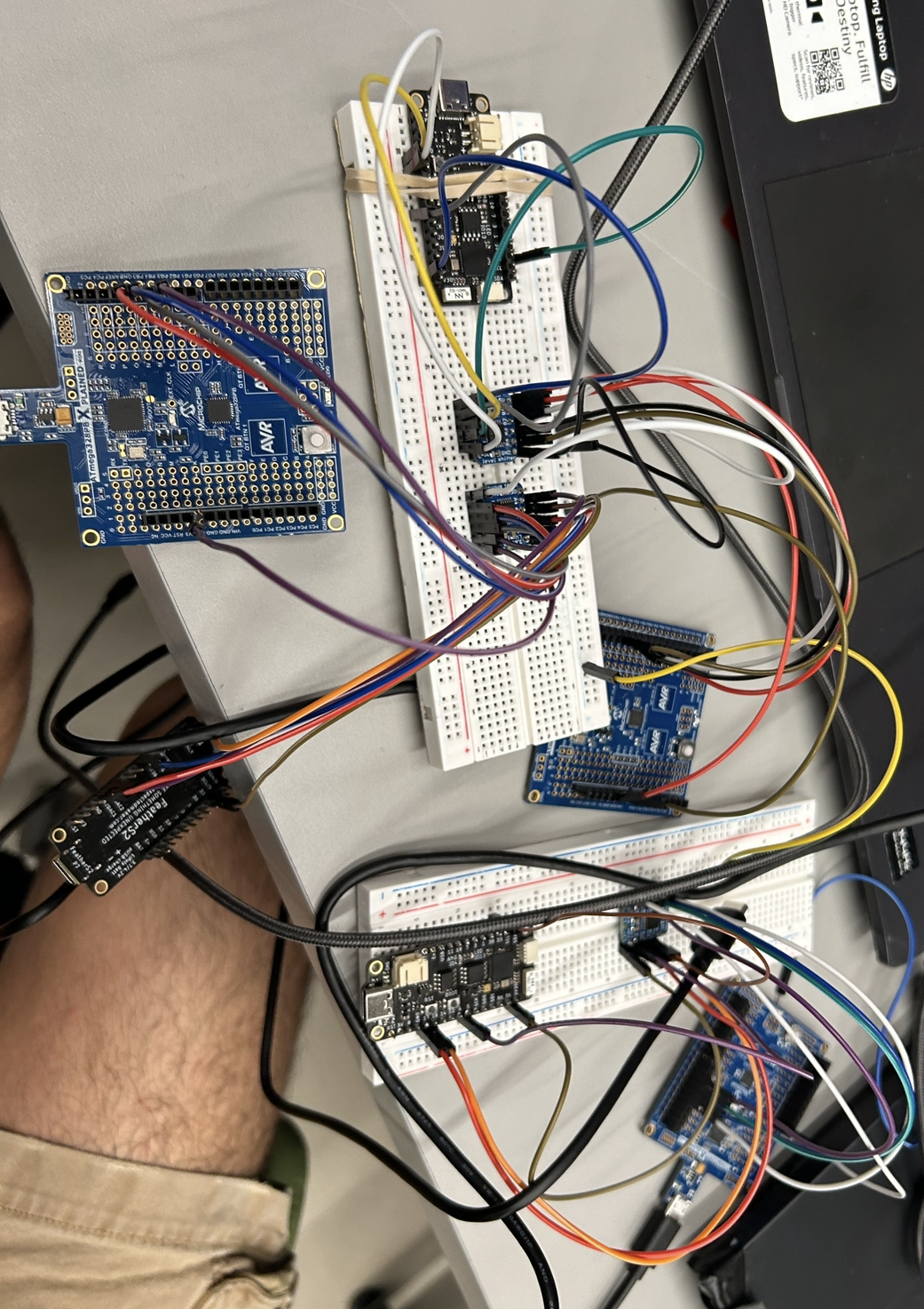 Main and sub ATmega/ESP32 stacks