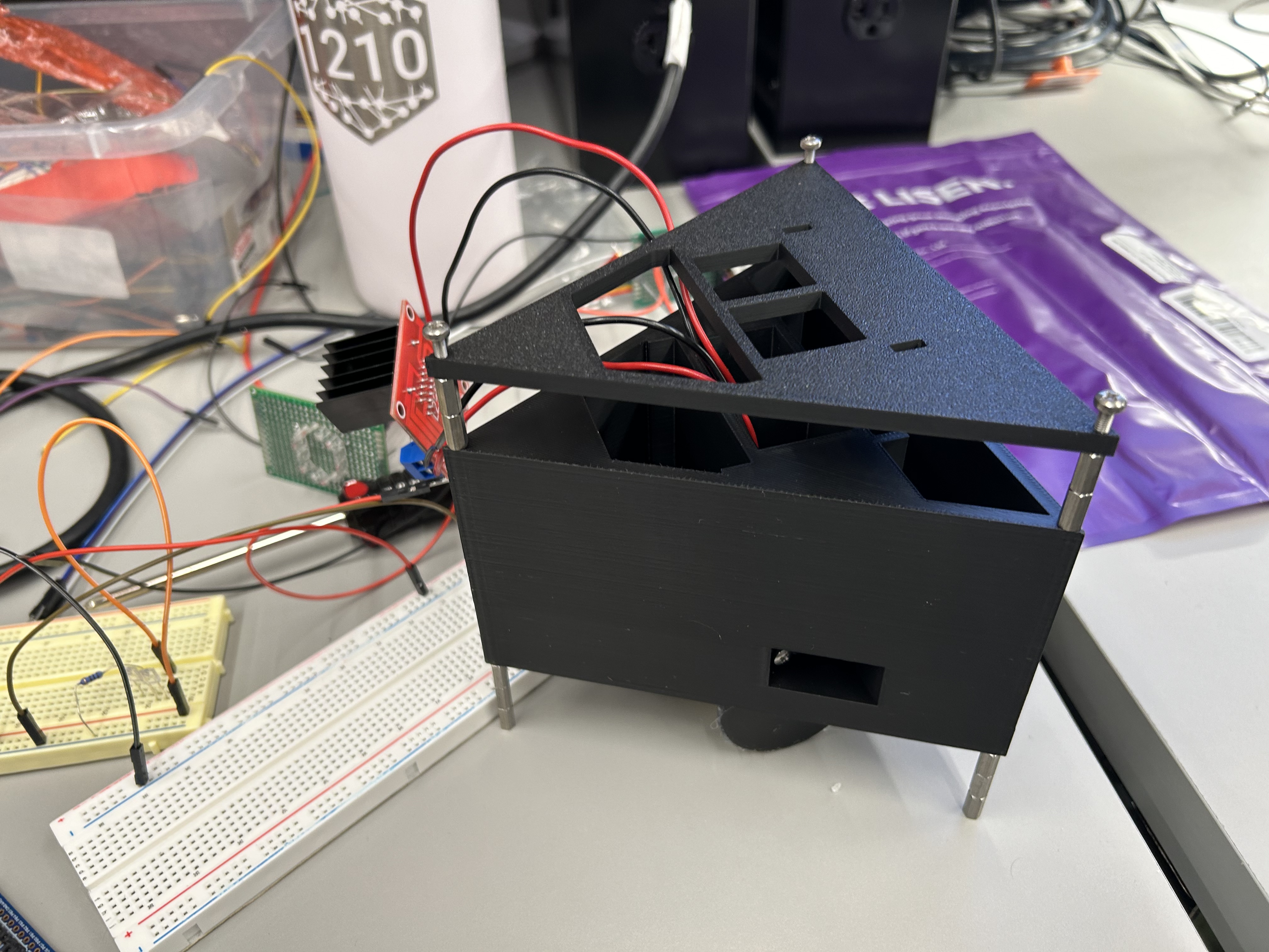 3D-printed robot chassis