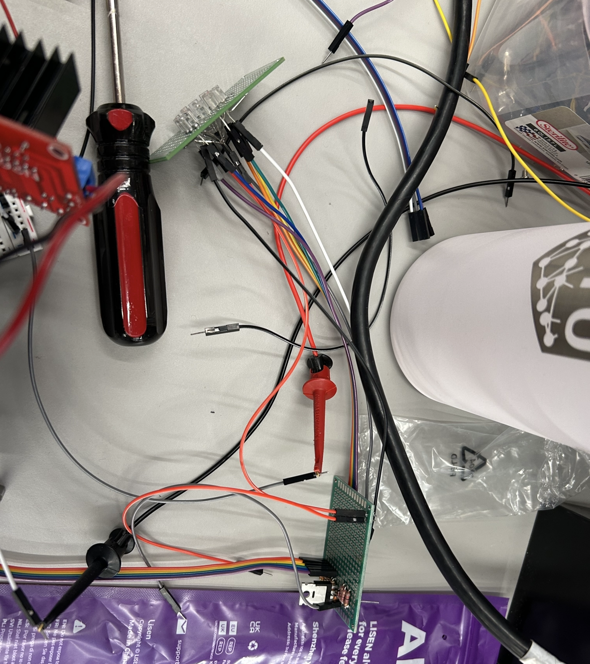 IR sensing circuit during testing